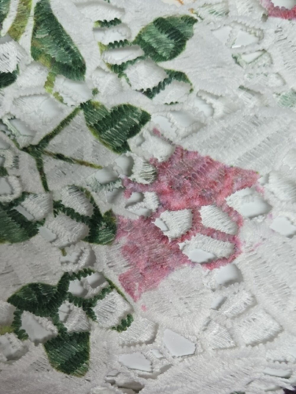 Rabbit Rabbit Rabbit Designs White Embroidered Floral Lace Cardigan   Medium - Picture 6 of 7